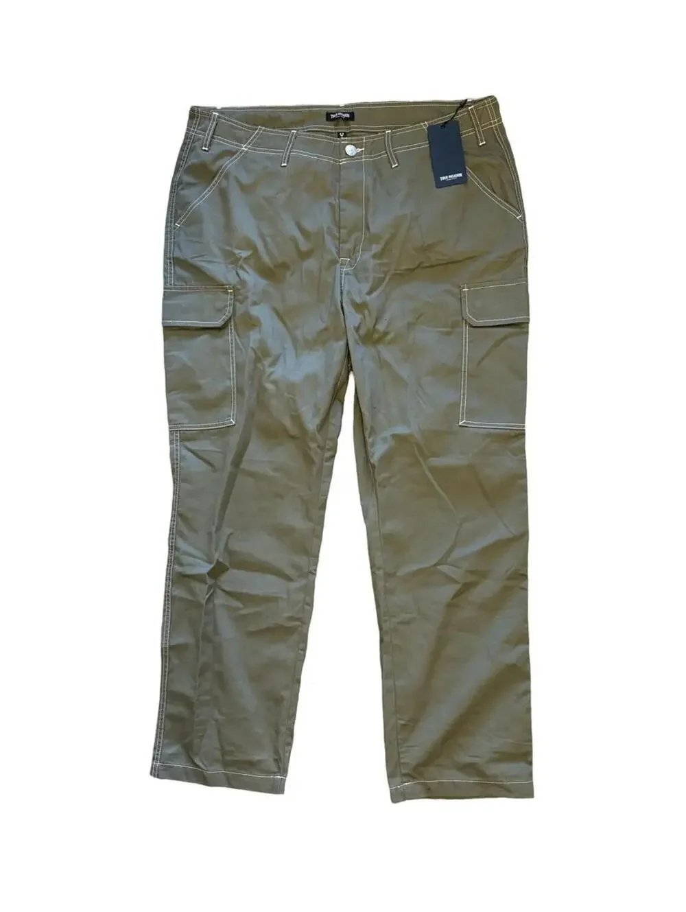 True Religion Brand Jeans Men's Green Kalamata Cargo Pants Size 38x32 108335R